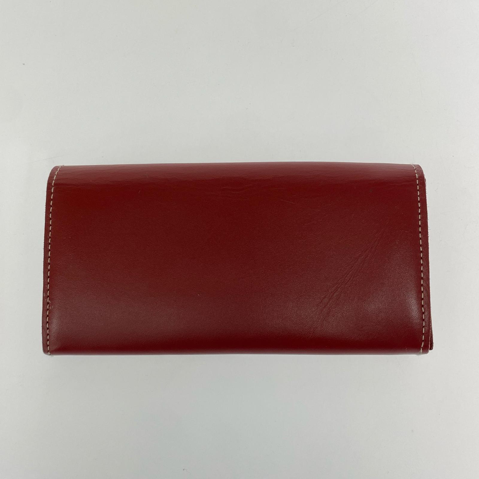 長財布 革蛸 レザーロングウォレット レッド