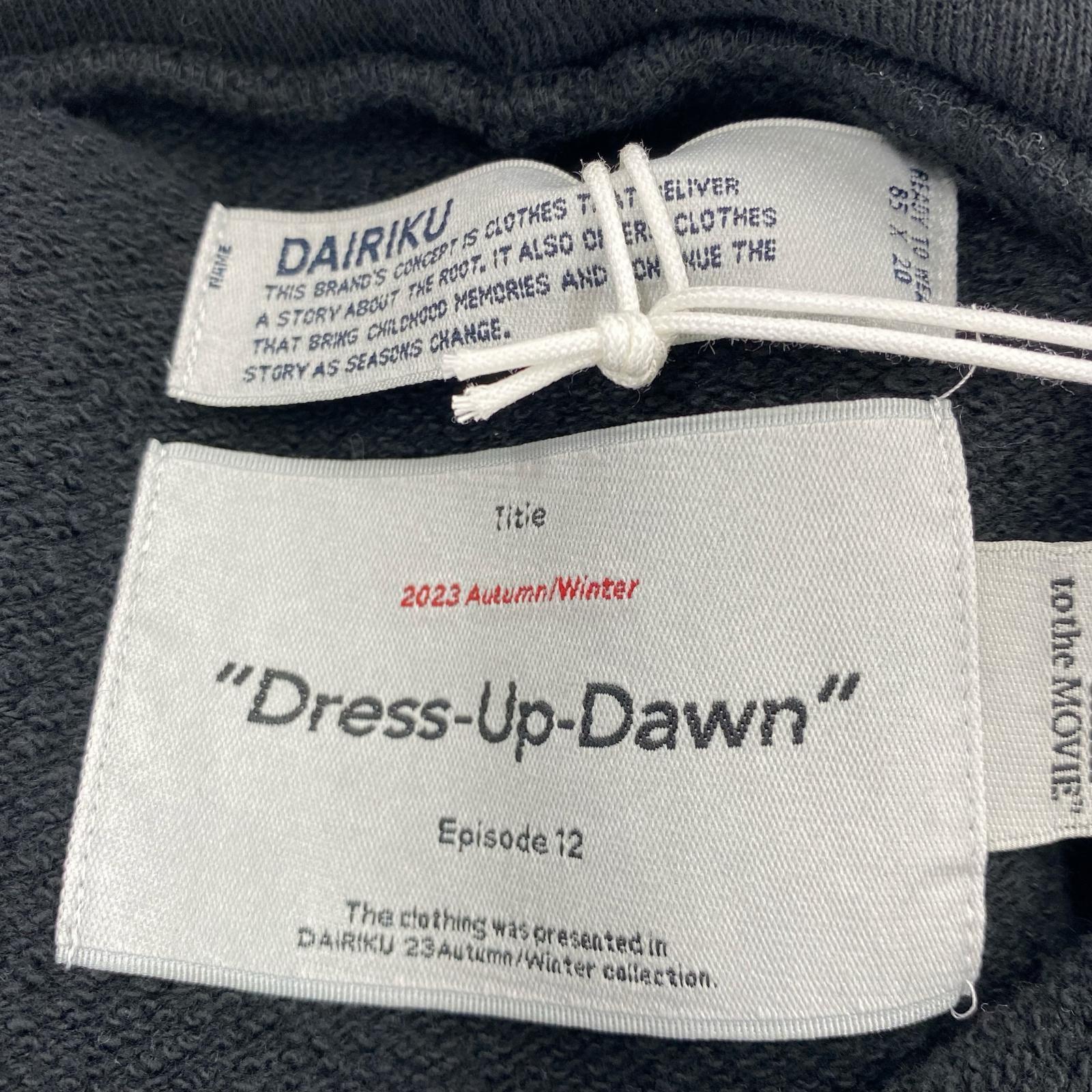 パーカー DAIRIKU/ジップパーカー/M/コットン/BLK/23AW C-1 M ブラック
