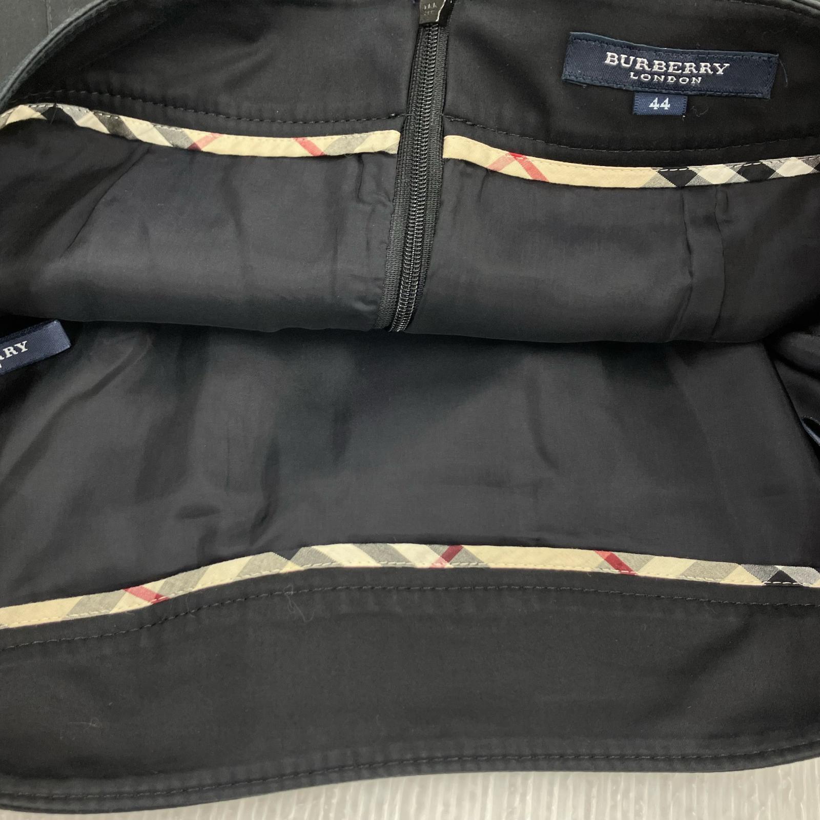 スカート BURBERRY サイドラインスカート ブラック