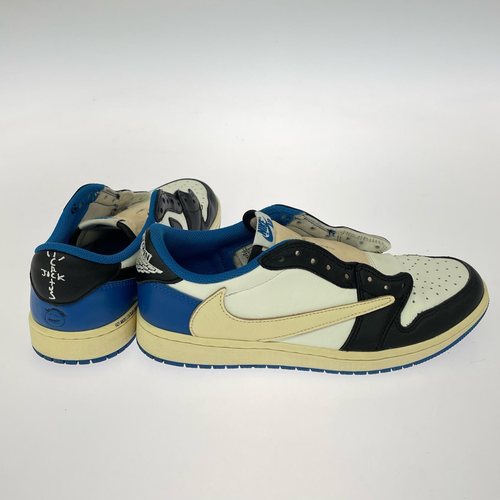 スニーカー Travis Scott×fragment AirJordan1LowOG 25.5cm (US7 1/2 UK7 EU41)