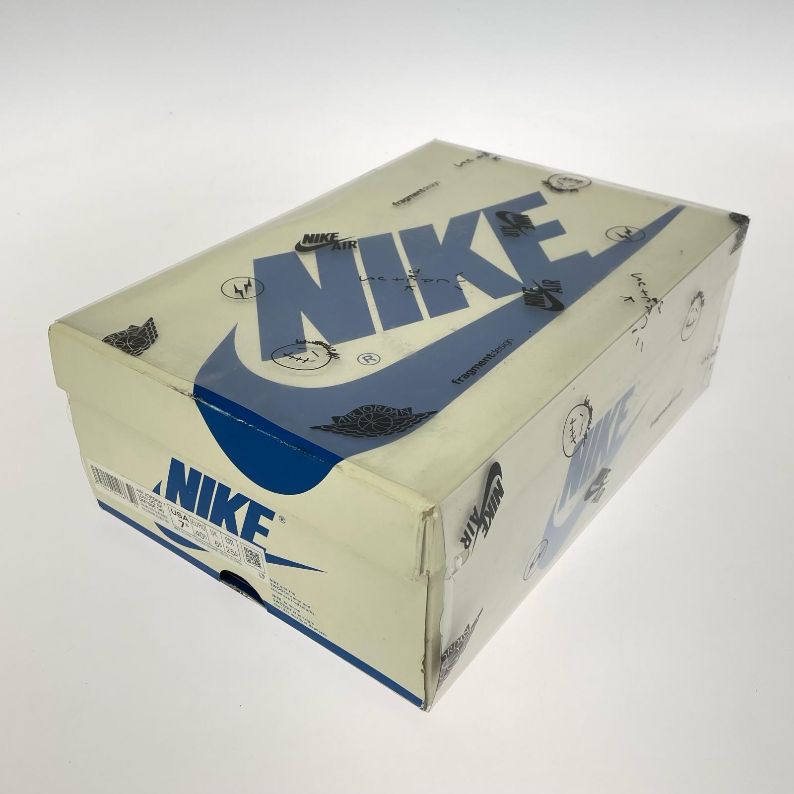 スニーカー Travis Scott×fragment AirJordan1LowOG 25.5cm (US7 1/2 UK7 EU41)