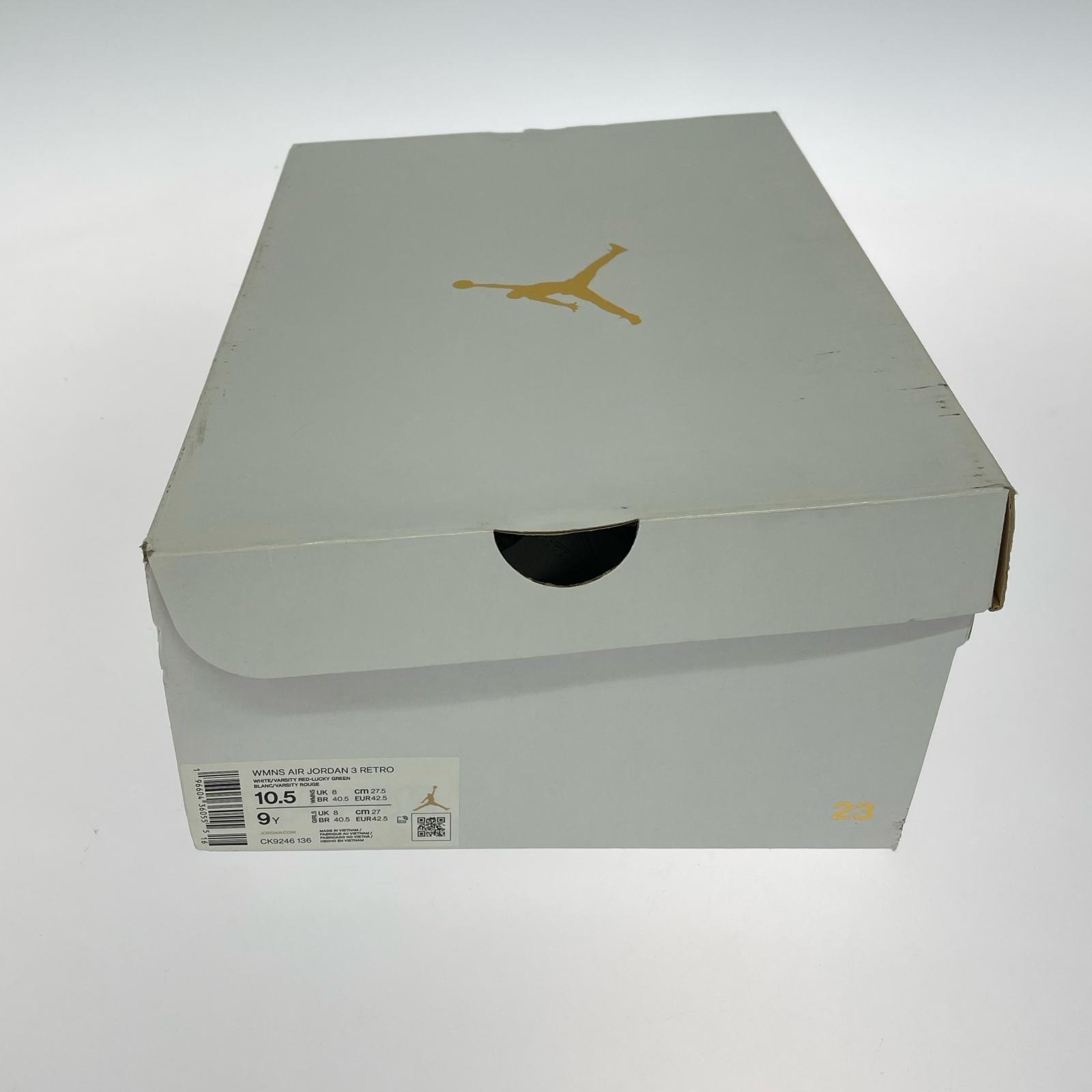 スニーカー Women's Air Jordan 3 Retro　27.5 27.5cm (US9 1/2 UK9 EU45) ホワイト