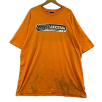 半袖Ｔシャツ 00s 両面ﾌﾟﾘﾝﾄ ｵﾚﾝｼﾞ 2XL オレンジ