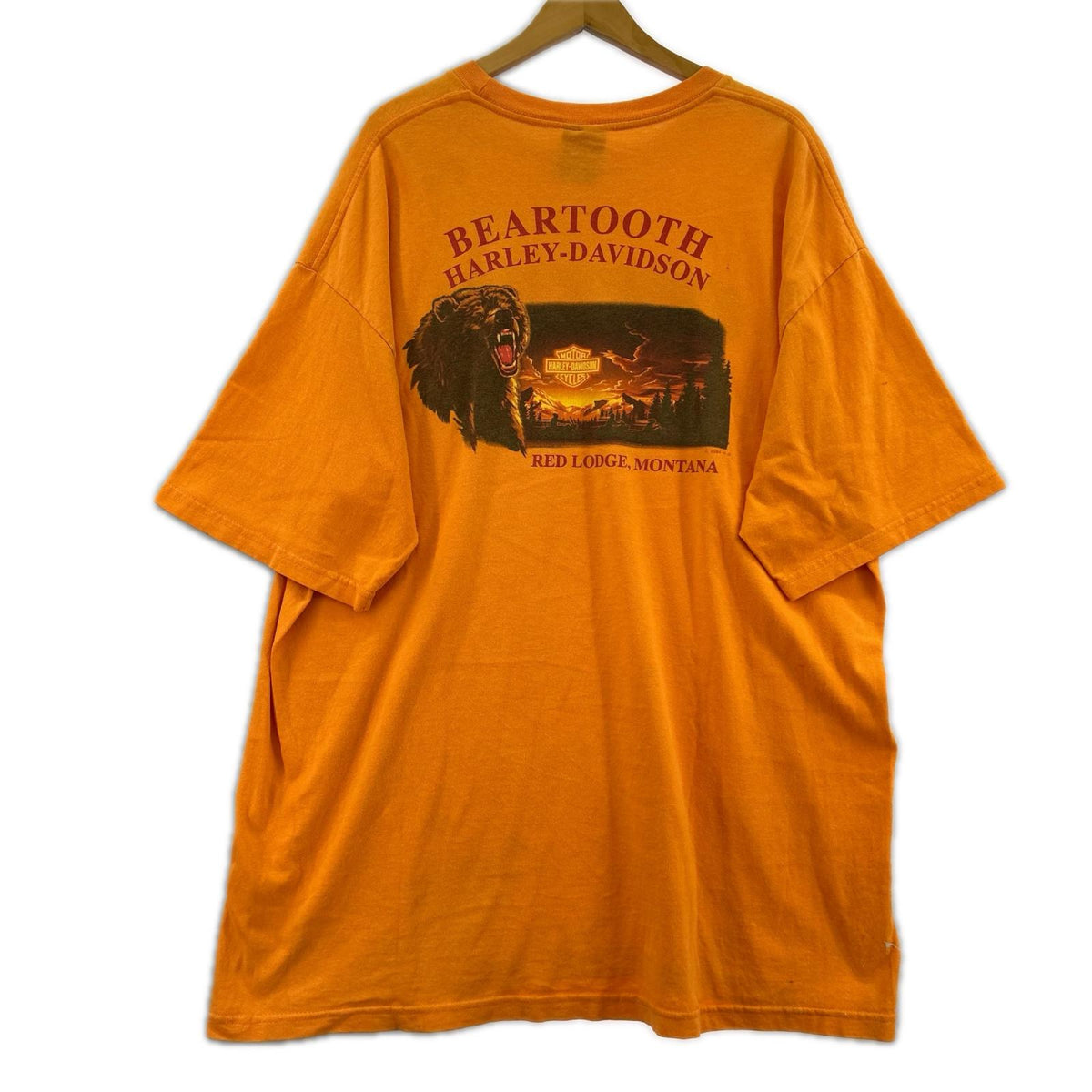 半袖Ｔシャツ 00s 両面ﾌﾟﾘﾝﾄ ｵﾚﾝｼﾞ 2XL オレンジ