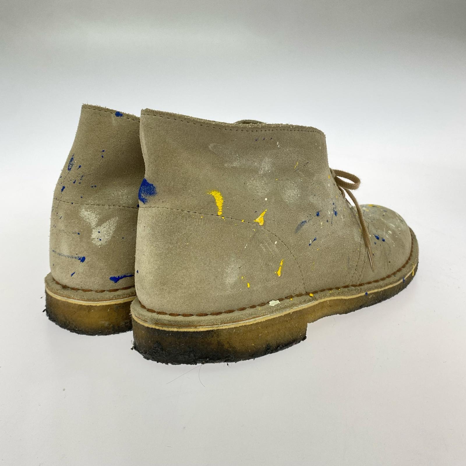 ブーツ Clarks Originals charles f stead ペイントデザートブーツ ベージュ 26.5cm (US8 1/2 UK8 EU43) ベージュ