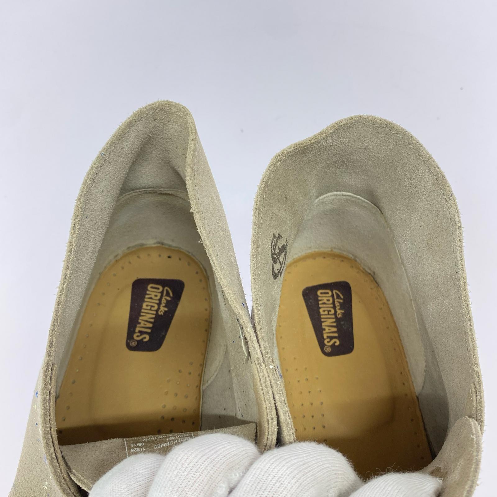 ブーツ Clarks Originals charles f stead ペイントデザートブーツ ベージュ 26.5cm (US8 1/2 UK8 EU43) ベージュ