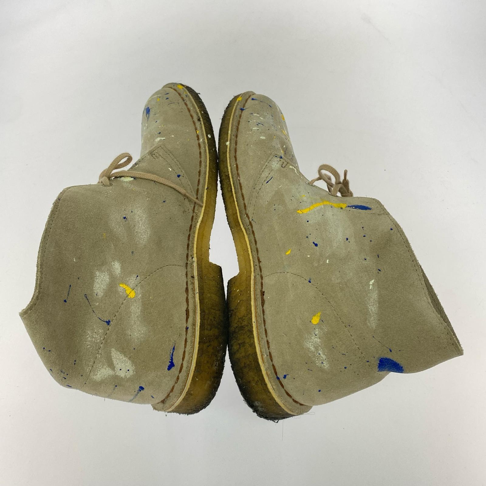 ブーツ Clarks Originals charles f stead ペイントデザートブーツ ベージュ 26.5cm (US8 1/2 UK8 EU43) ベージュ