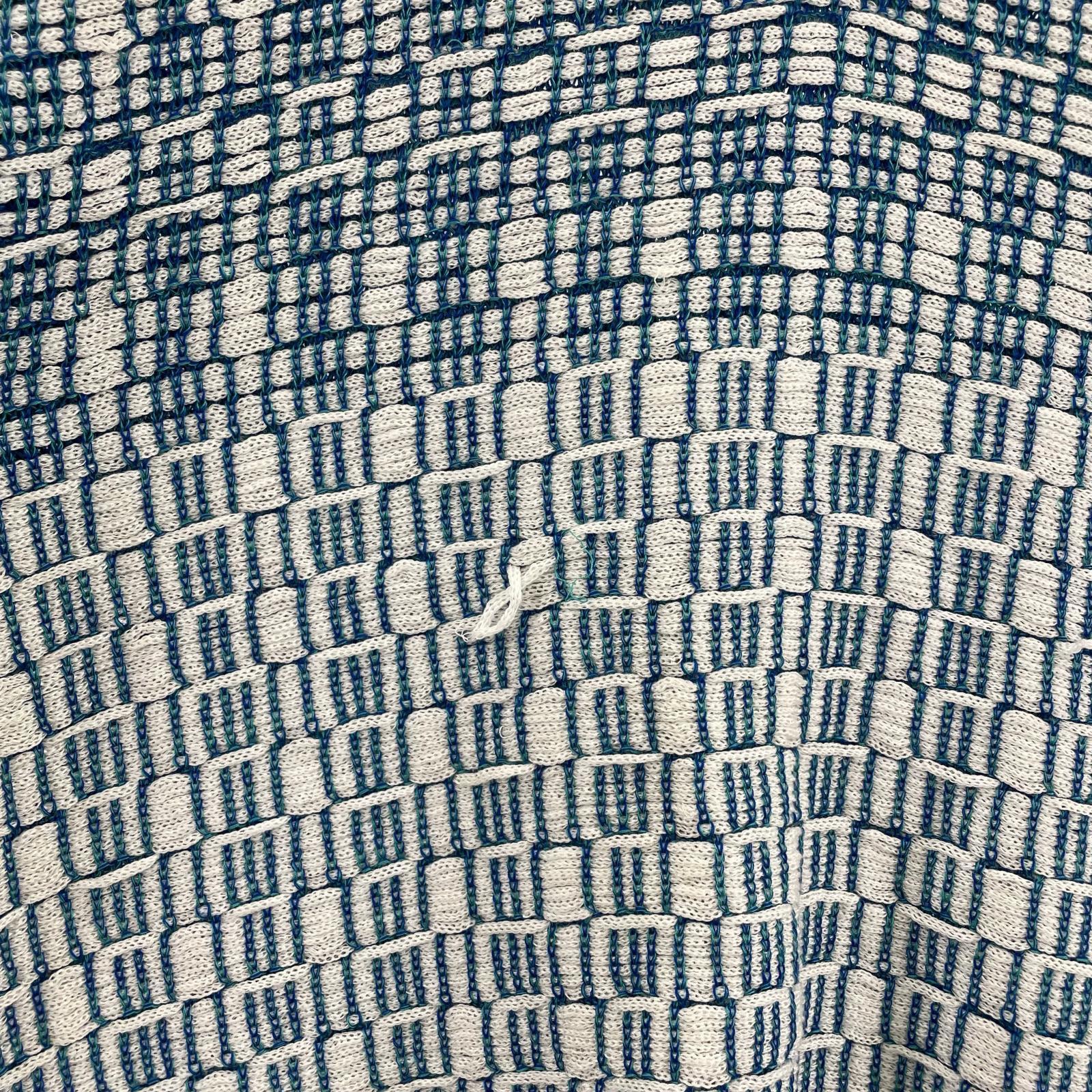 ポロシャツ ニットポロ WHT BLU (M) M ブルー