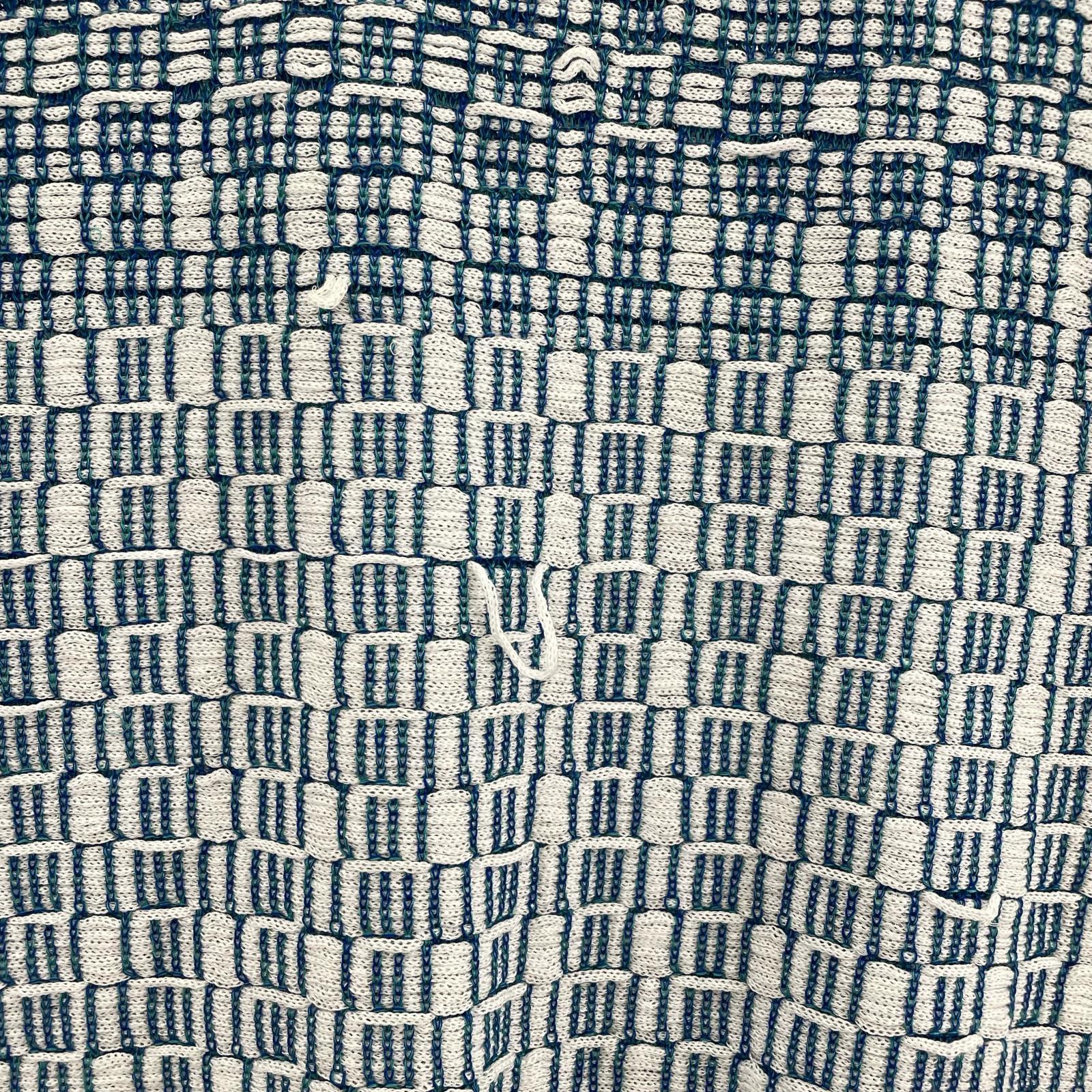 ポロシャツ ニットポロ WHT BLU (M) M ブルー