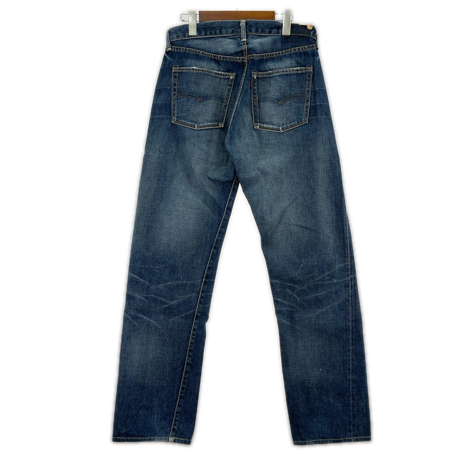 デニムパンツ 日本製 66501 W32 ブルー
