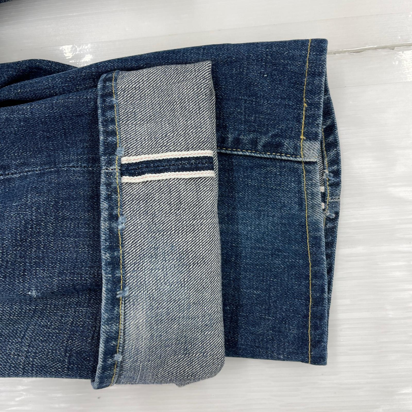 デニムパンツ 日本製 66501 W32 ブルー