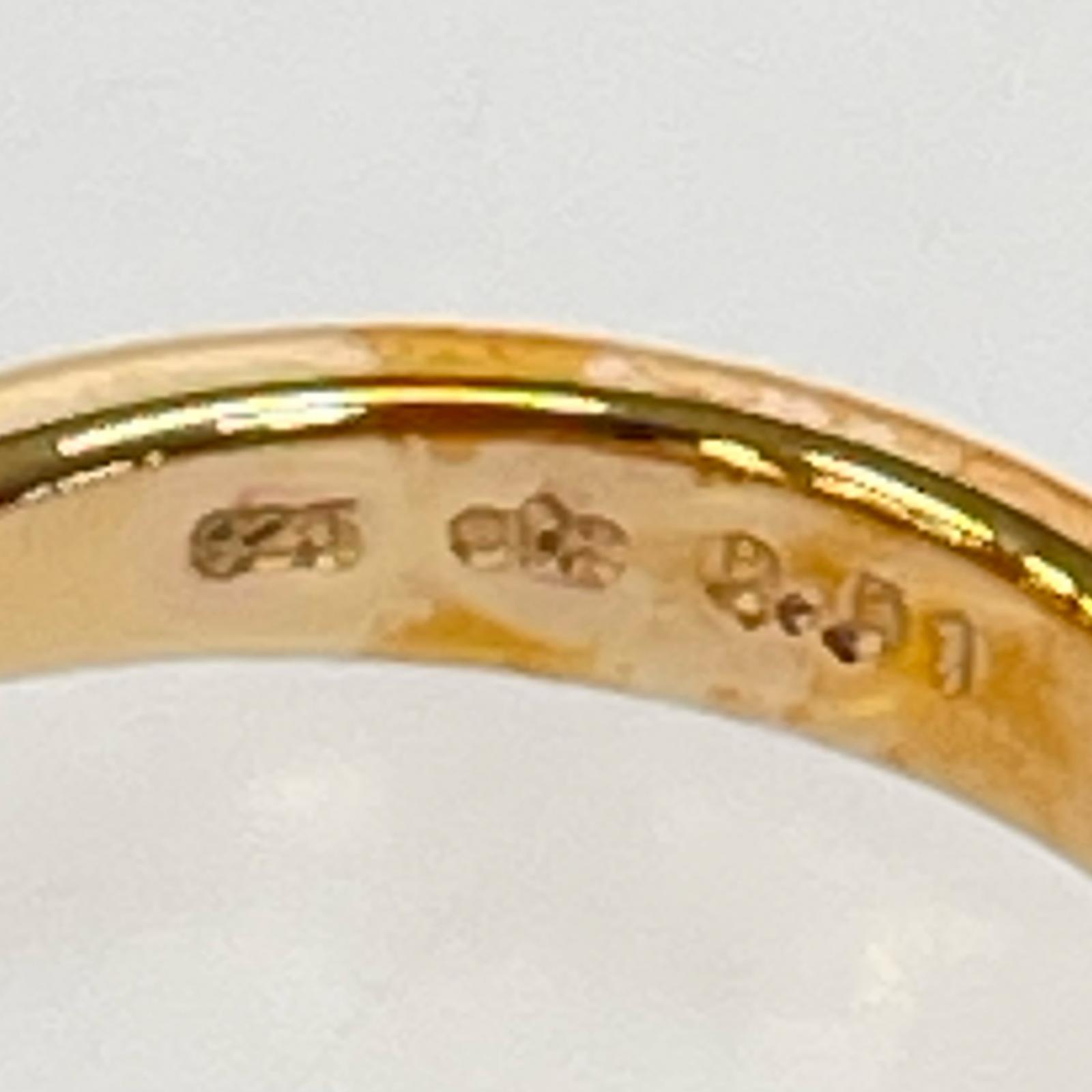 リング・指輪 925 ダイヤモンドクロスリング ゴールド
