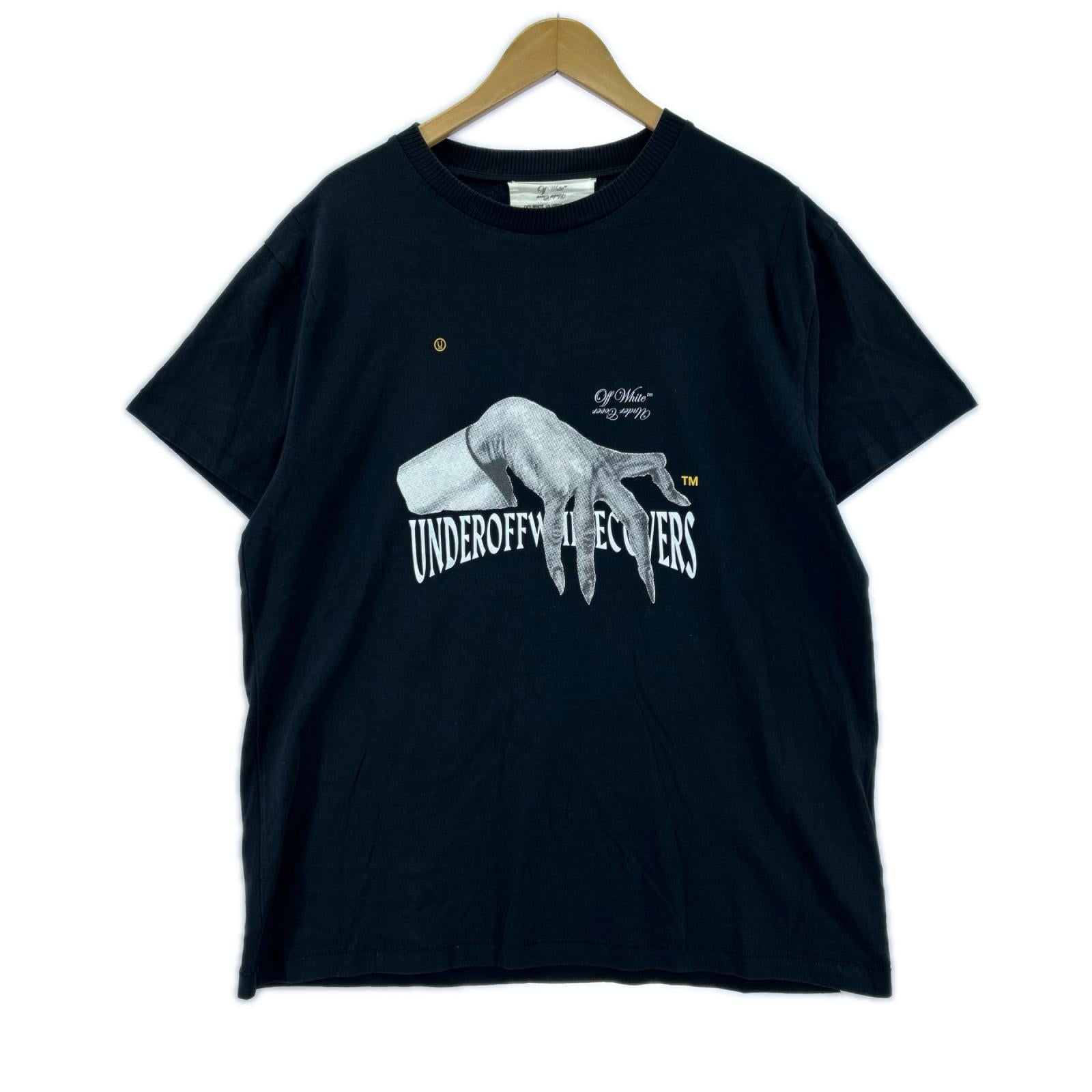 半袖Ｔシャツ OFF-WHITE×UNDERCOVER 18AW HAND DART S/S TEE OMAA061G19877011 黒 (S) S ブラック