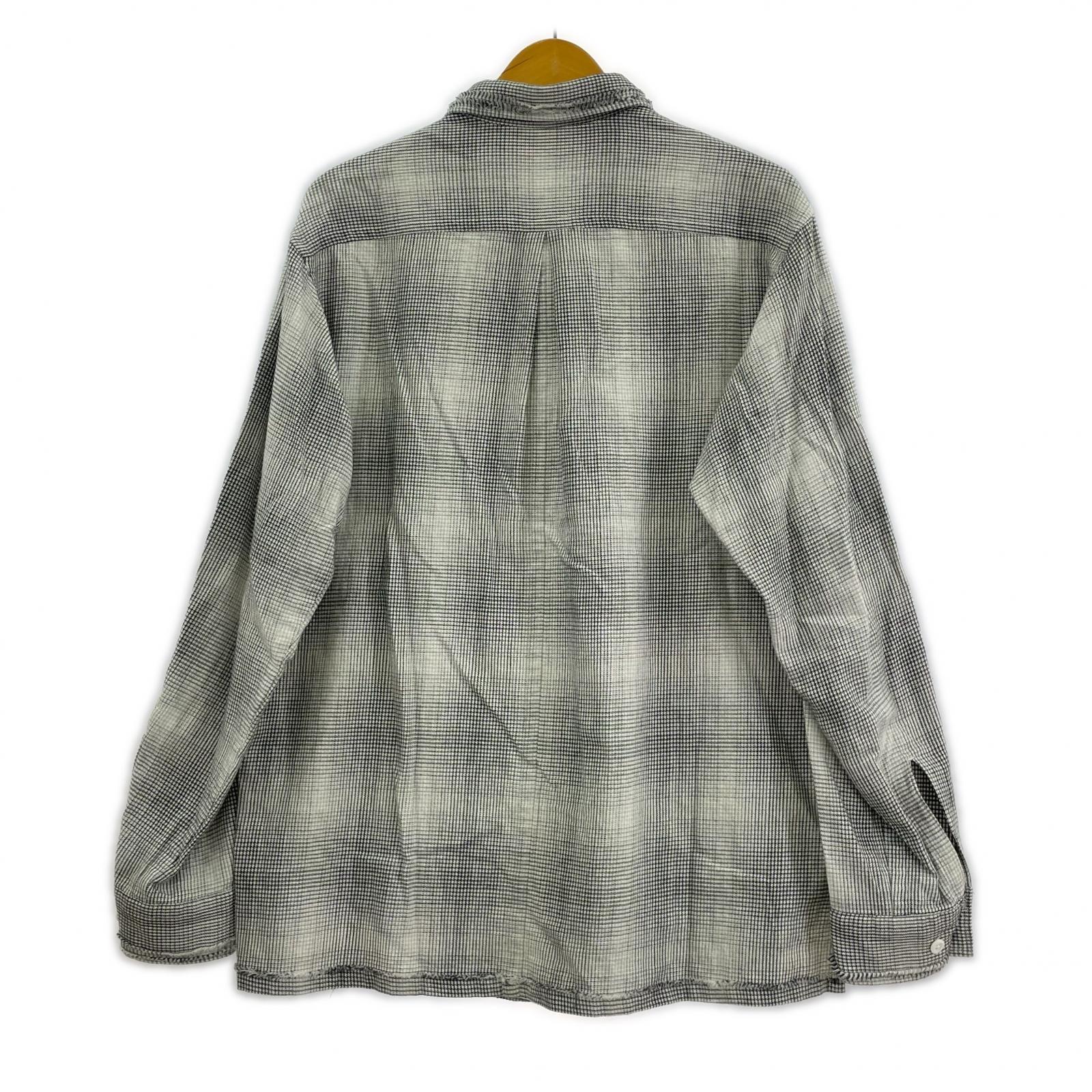長袖シャツ ensou. Rouph Cut Shirt M ホワイト M ホワイト