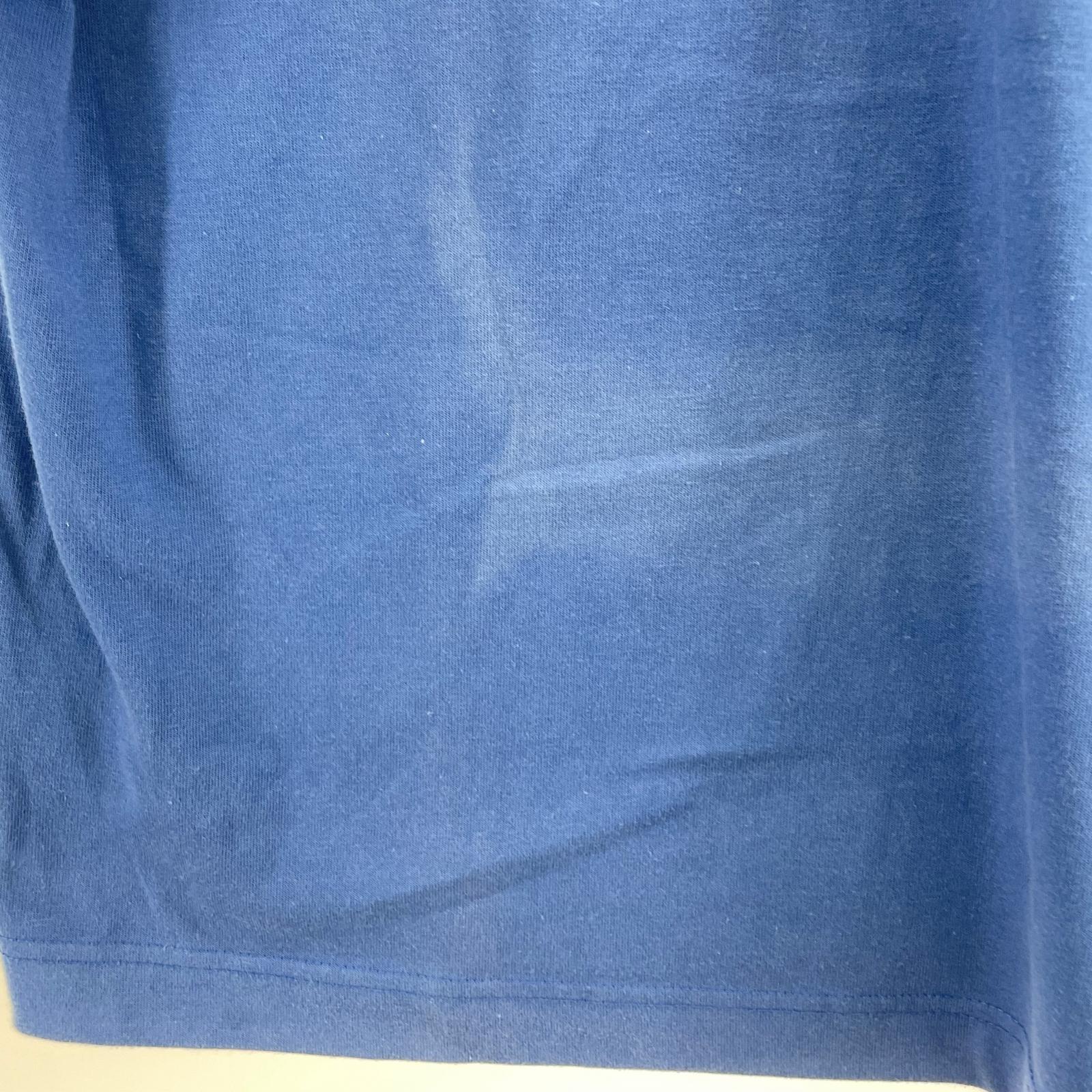 長袖Ｔシャツ ACG 90s ハーフボタンカットソー 青(XL) ブルー