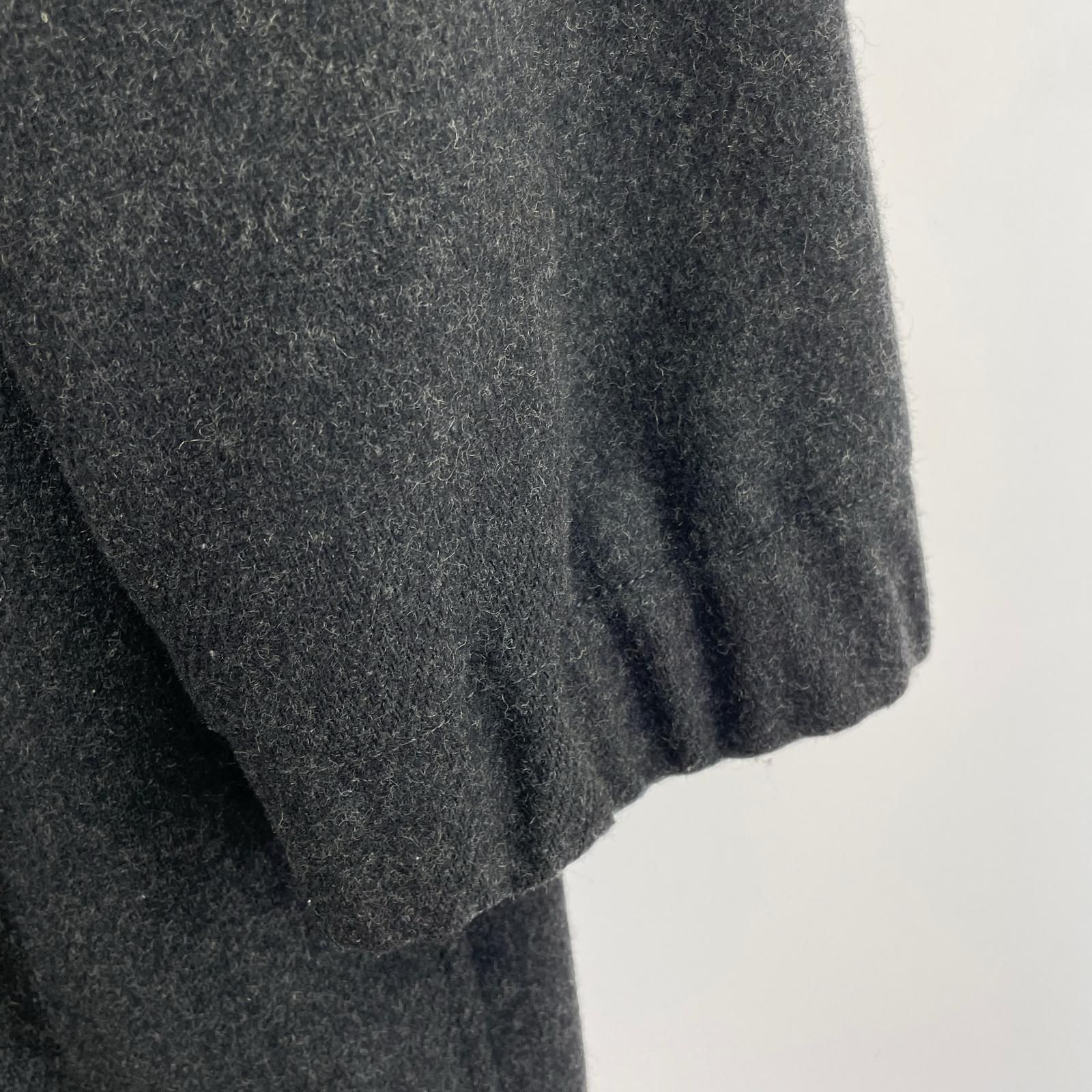 ジャケット 90s Wool Hooded Coat 灰 (M) M グレー