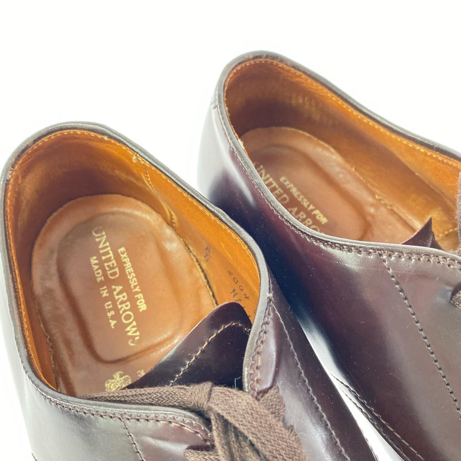 シューズ コードバン UNITED ARROWS 別注 茶 9H ブラウン