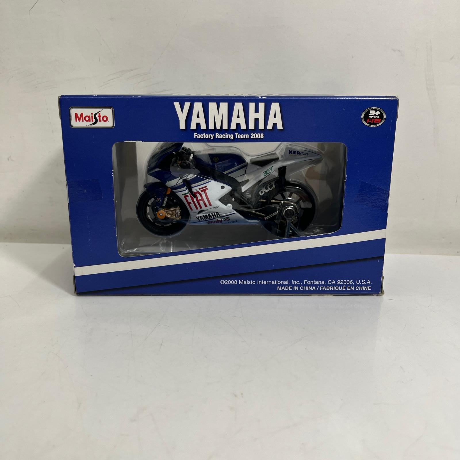 1/18 YAMAHA Factory Racing Team 2008 スケールカー