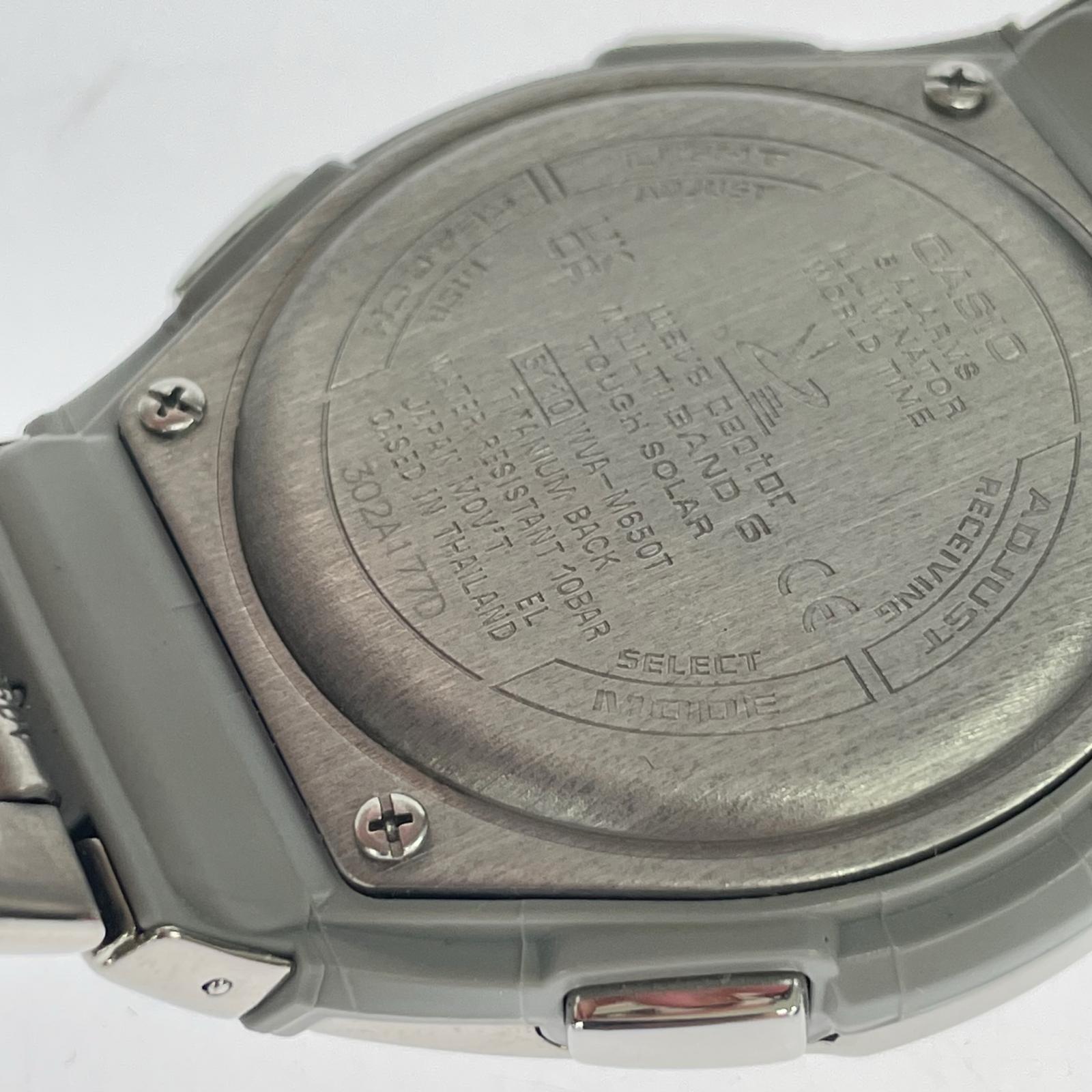 腕時計 CASIO　カシオウェー ブセプター WVA-M650T シルバー