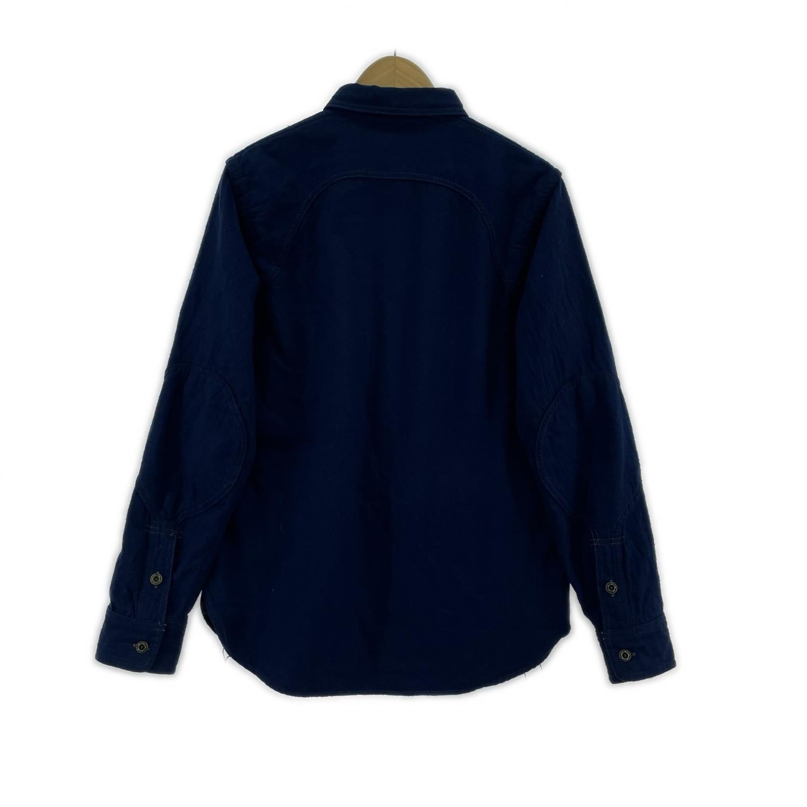 長袖シャツ GREAT LAKES GMT.MFG.CO. ウール 紺 (15)