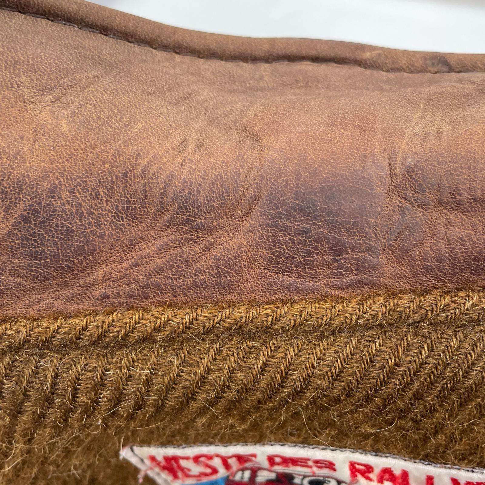 レザージャケット AERO LEATHER レザーカーコート 40 茶 40 ブラウン