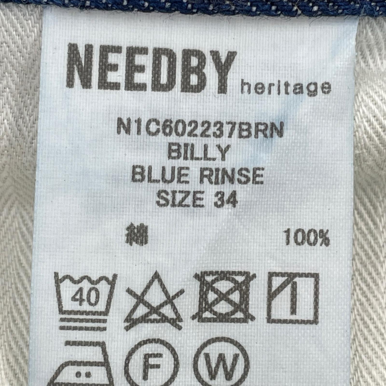 デニムパンツ NEEDBY heritage BILLY ワイドストレート