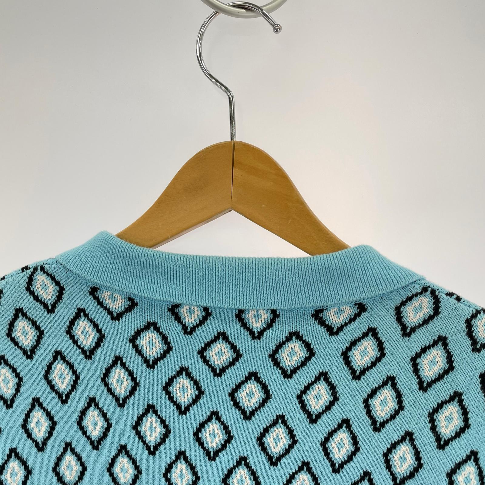 カーディガン 23SS Diamond Knit (M) M ブルー