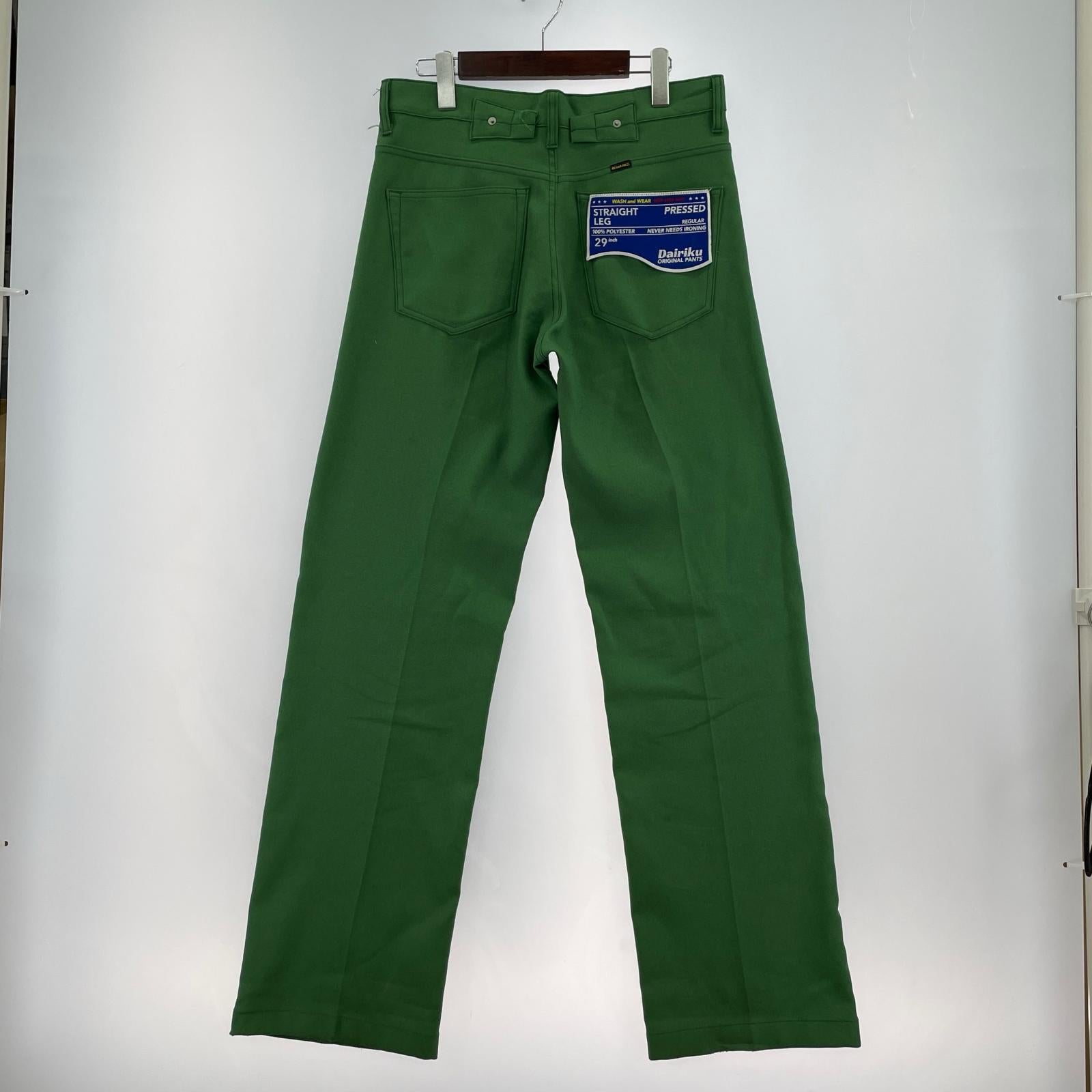 パンツ straight pressed pants 22SS P-4 (29) 29 グリーン