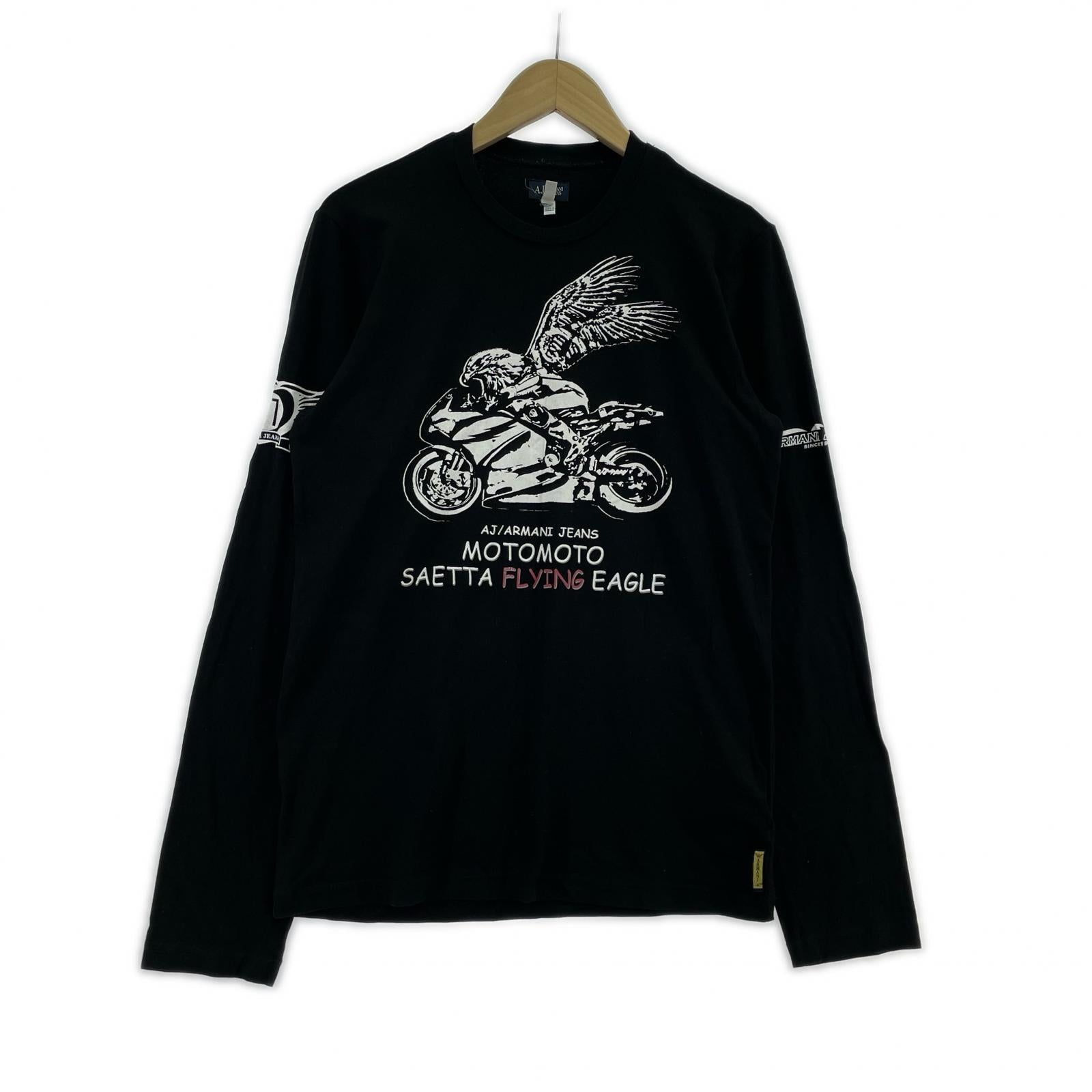 長袖Ｔシャツ SAETTA FLYING EAGLE L/S Tee XL BLK ブラック