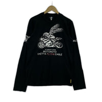 長袖Ｔシャツ SAETTA FLYING EAGLE L/S Tee XL BLK ブラック