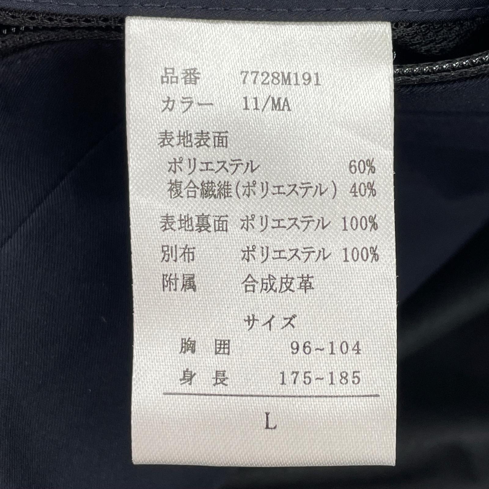 ジャケット ステンカラーコート L ブラック