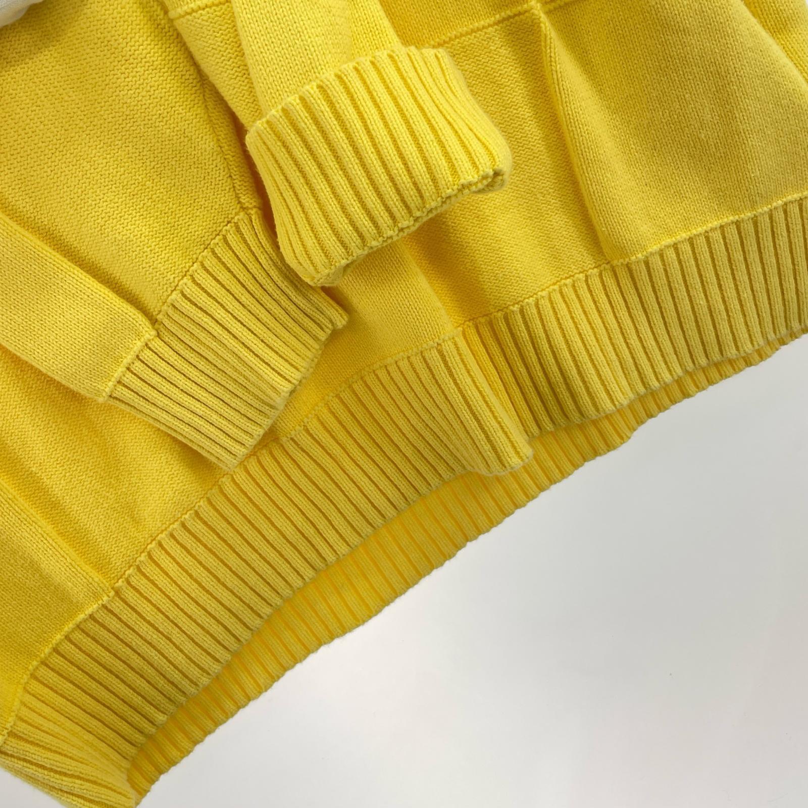 ニット Tonal Checkerboard Small Box Sweater L イエロー
