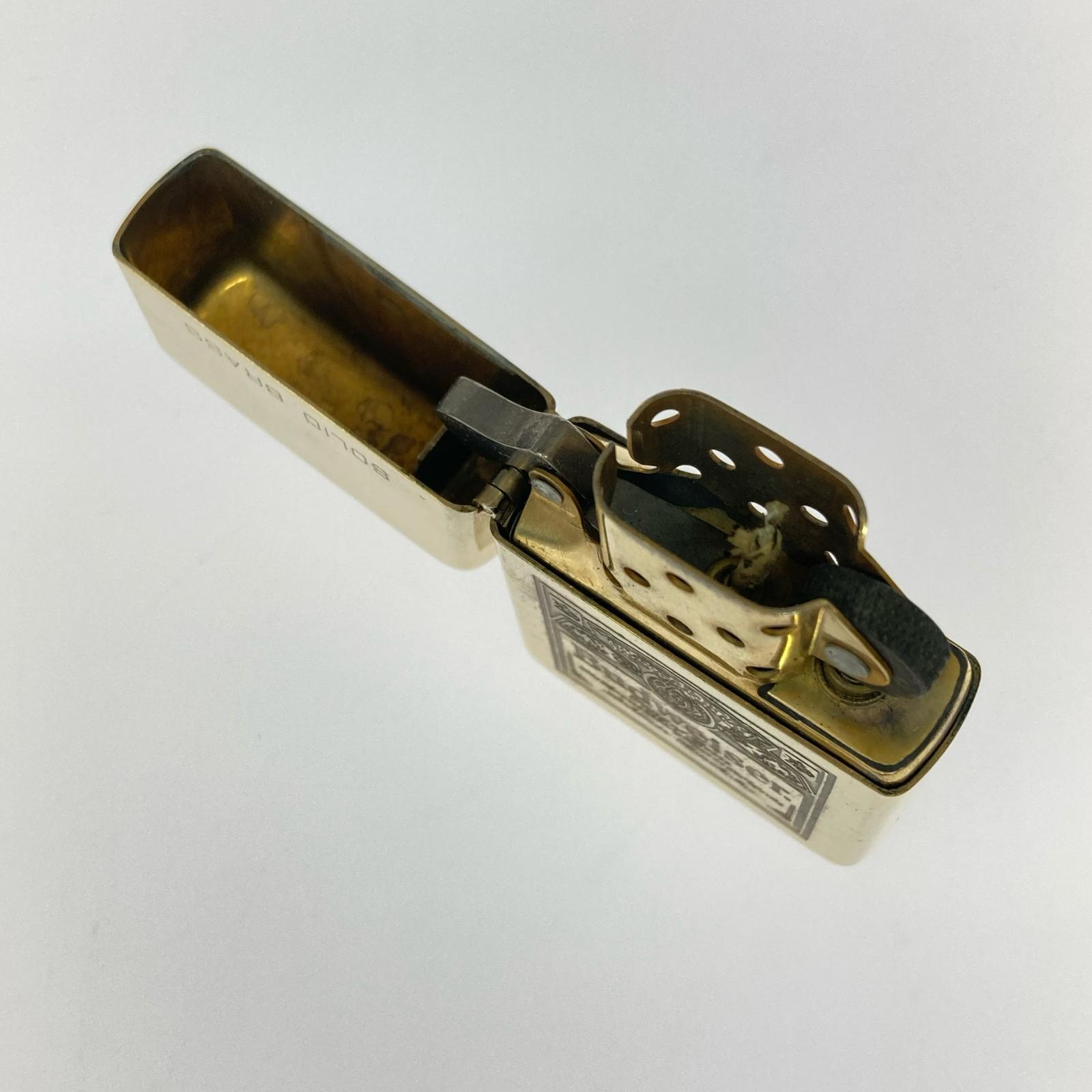 ライター Budweiser SOLID BRASS ゴールド