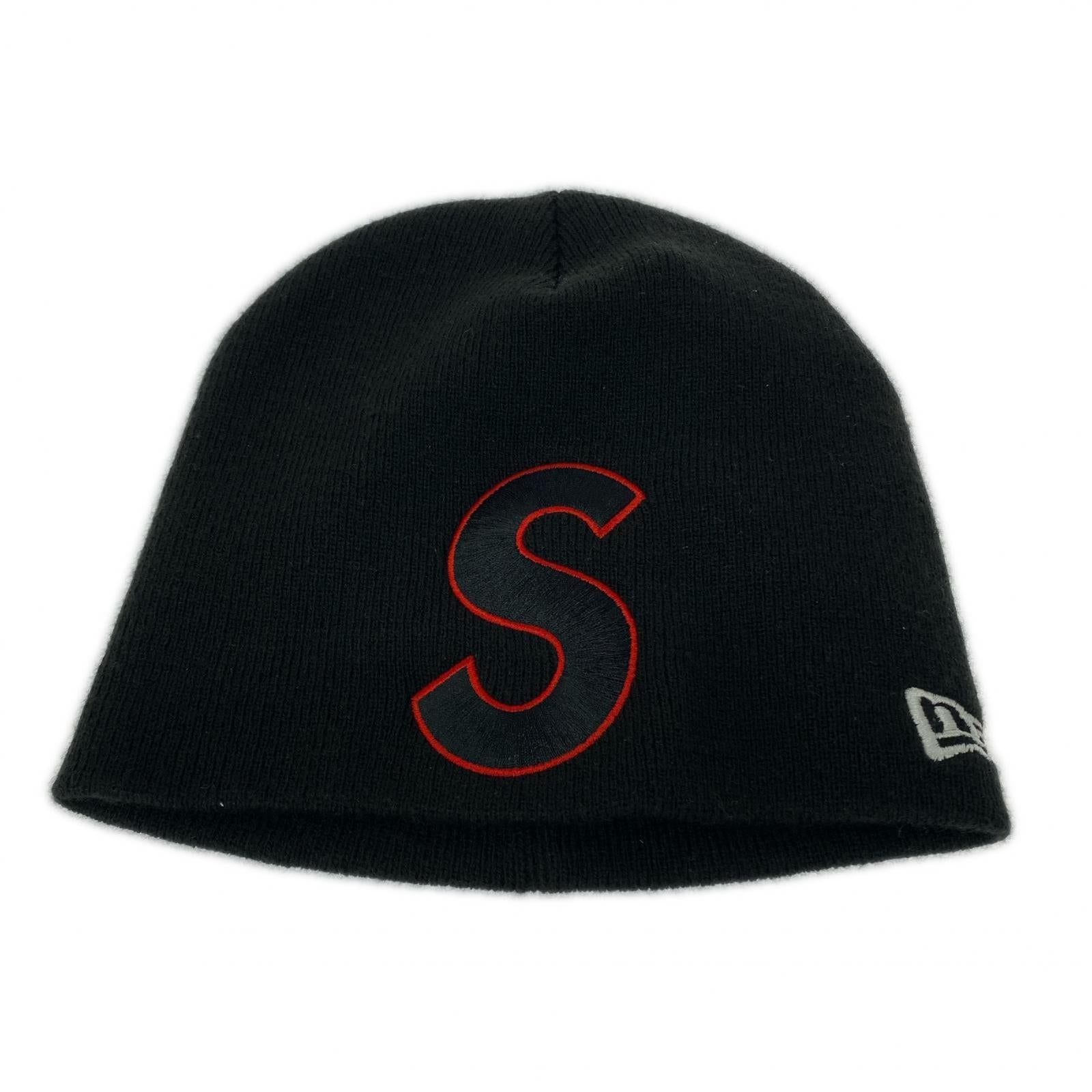 ニットキャップ 23AW New Era S Logo Beanie ニットキャップ ブラック