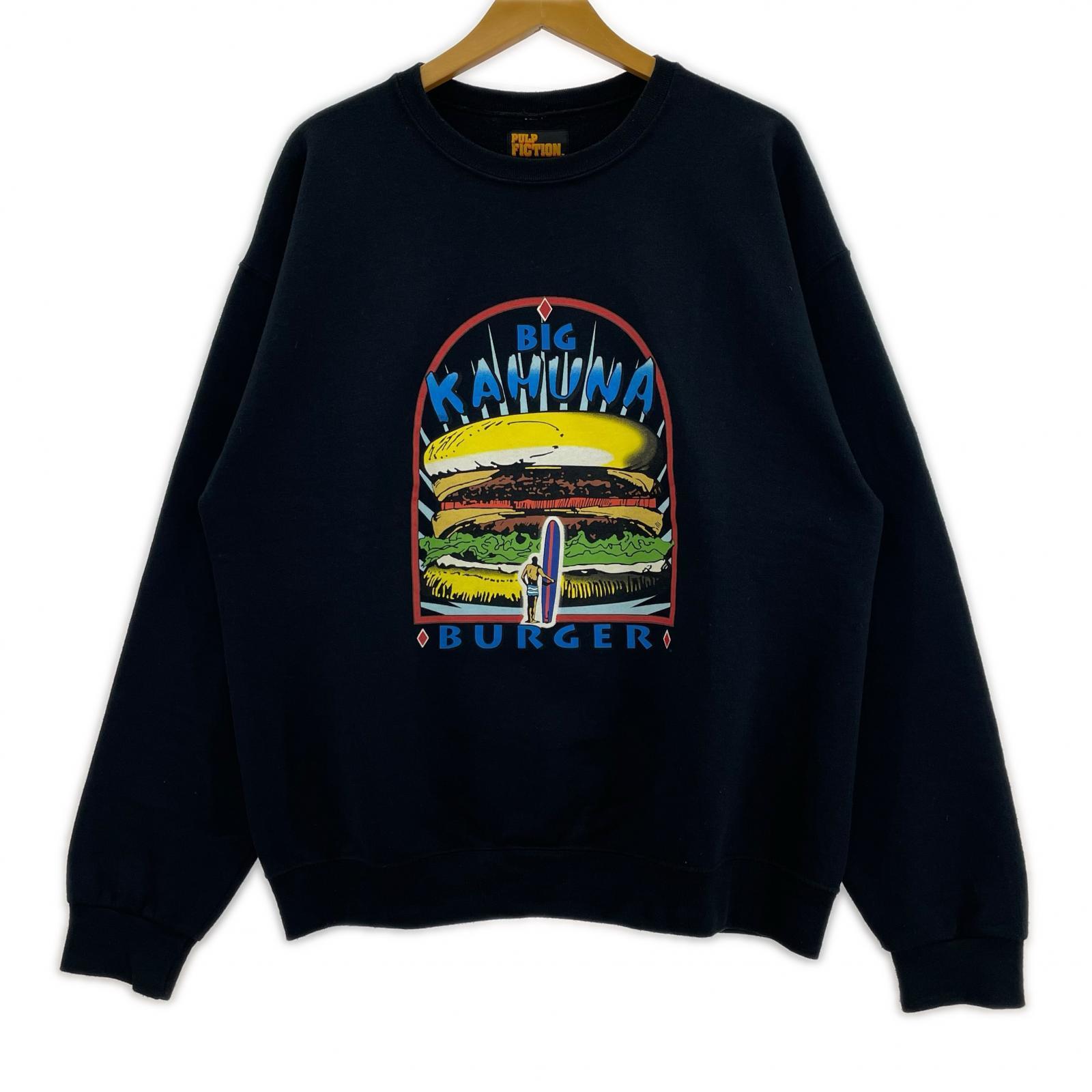 スウェット WACKO MARIA×PULP FICTION 21SS CREW NECK SWEAT SHIRT L 黒 L ブラック
