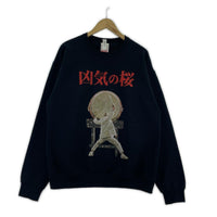スウェット WACKO MARIA×凶気の桜 22SS CREW NECK SWEAT 太鼓 L 黒 L ブラック