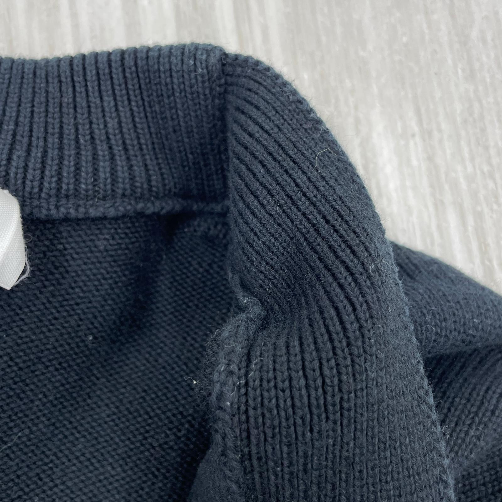 カーディガン BIG HEART KNIT CARDIGAN (XS) ネイビー