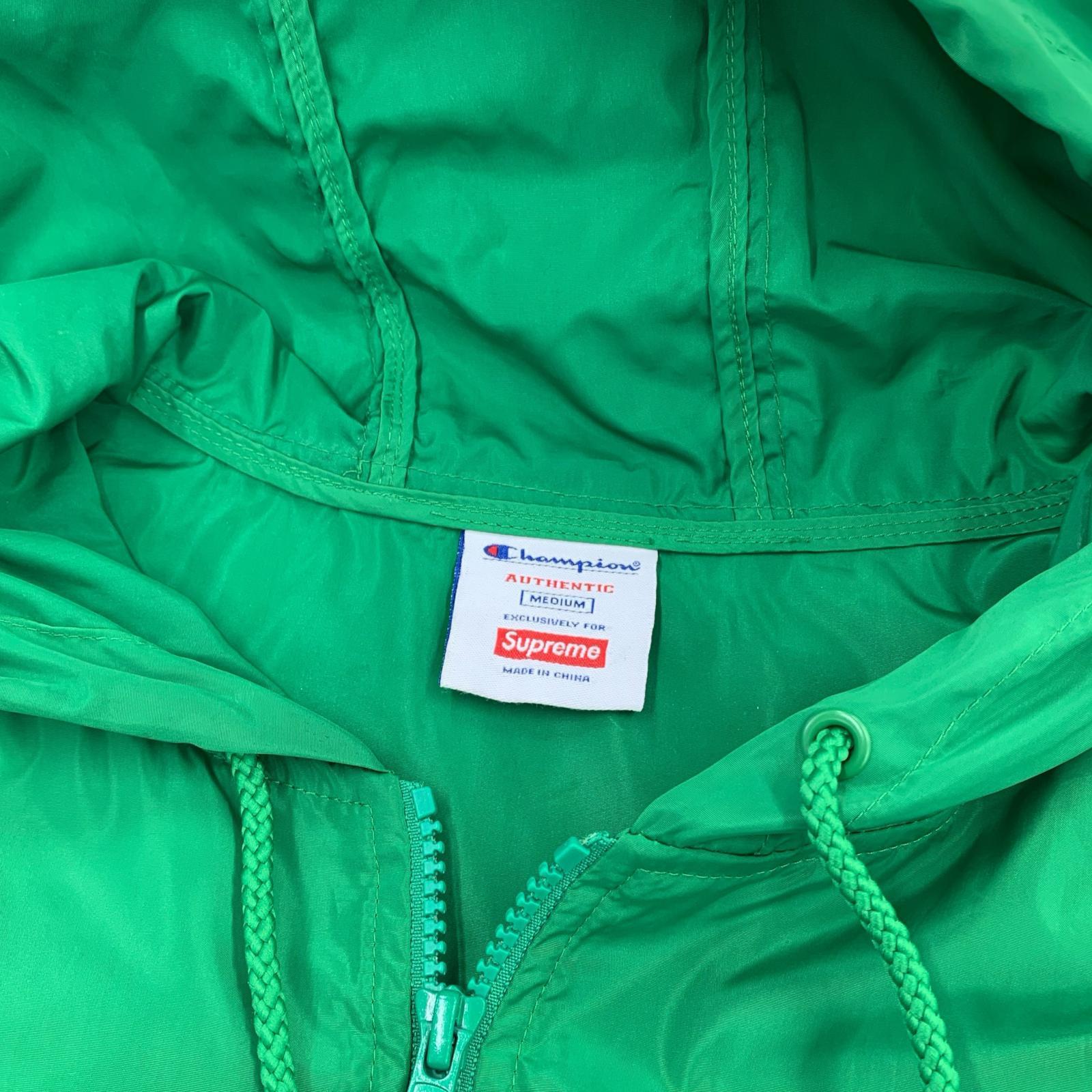 パーカー Champion Half Zip Windbreaker (M) 緑 M グリーン