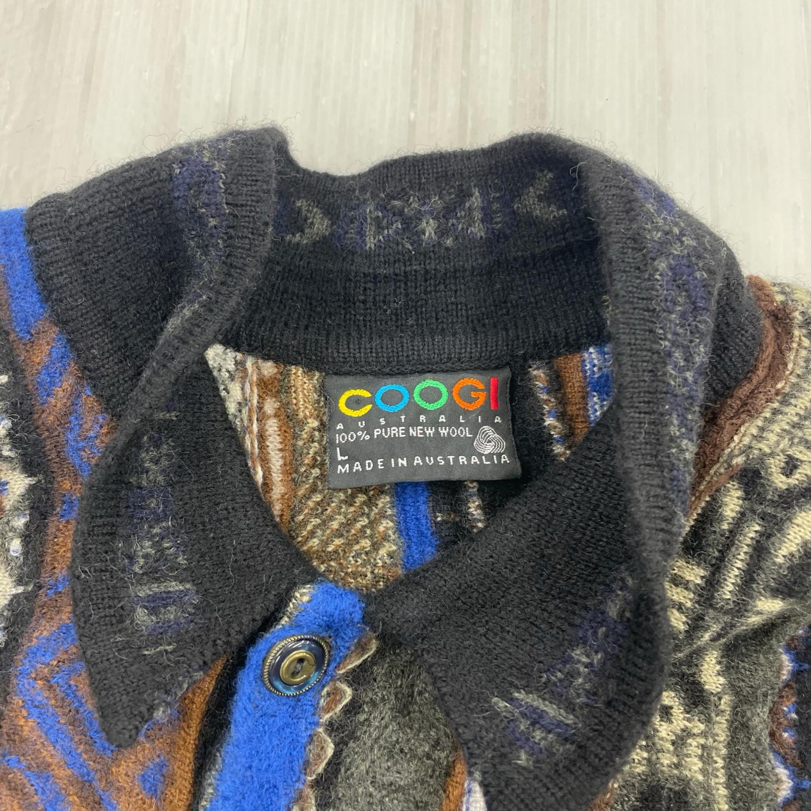 ニット COOGI 3D/立体編み ニットポロシャツ(L) マルチカラー L
