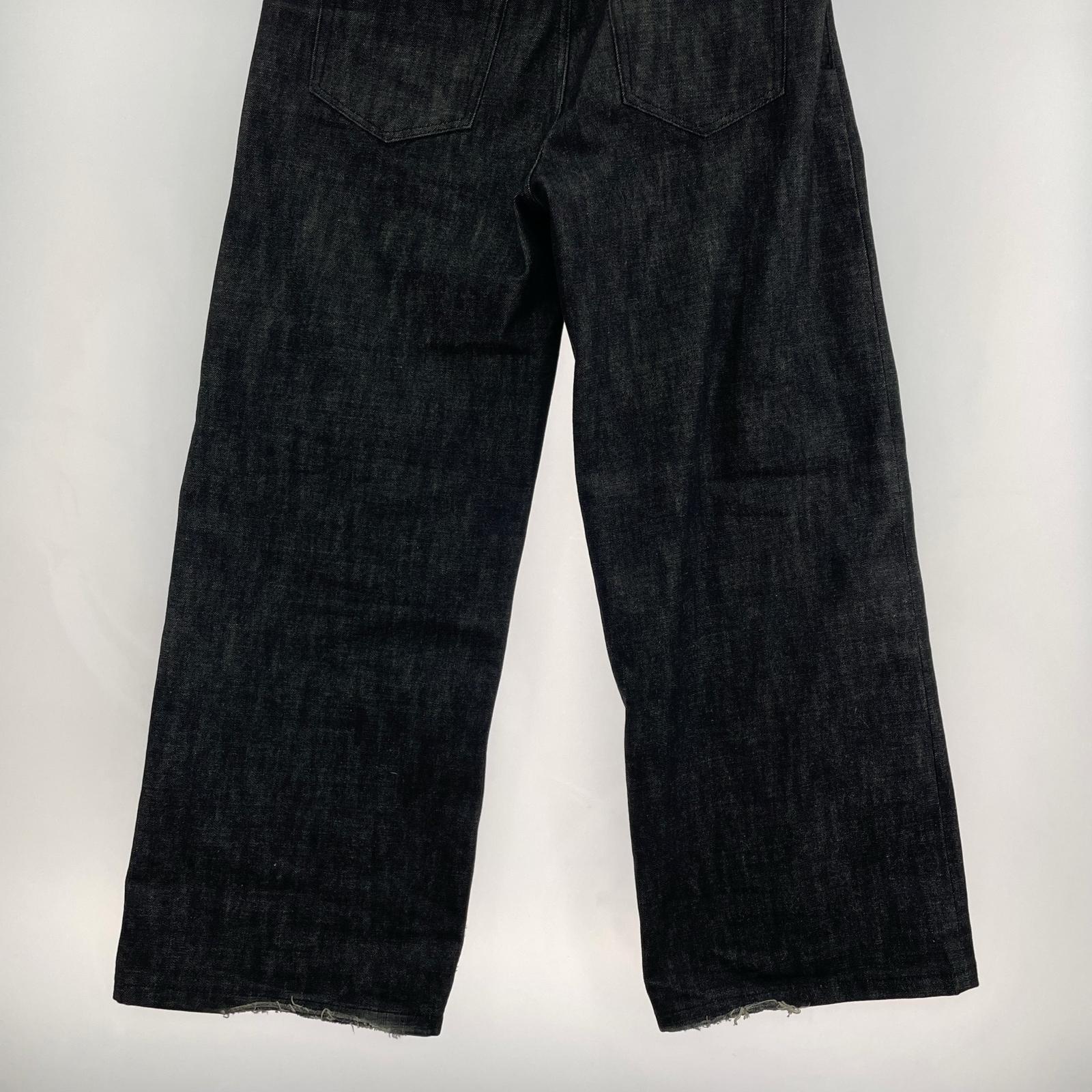 デニムパンツ NO/FAITH STUDIOS RAW DENIM JAPANESE W35 M ブラック