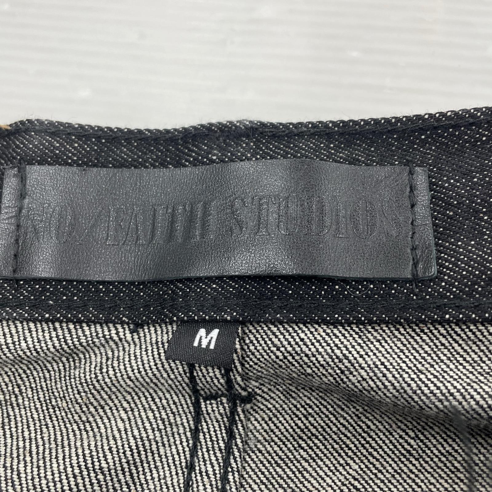 デニムパンツ NO/FAITH STUDIOS RAW DENIM JAPANESE W35 M ブラック