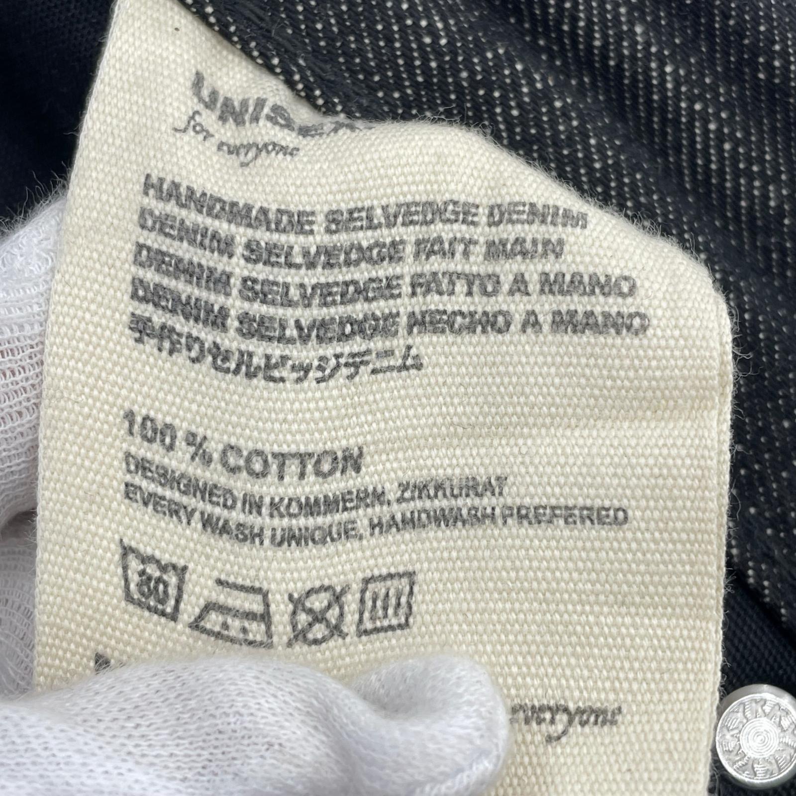 デニムパンツ NO/FAITH STUDIOS RAW DENIM JAPANESE W35 M ブラック