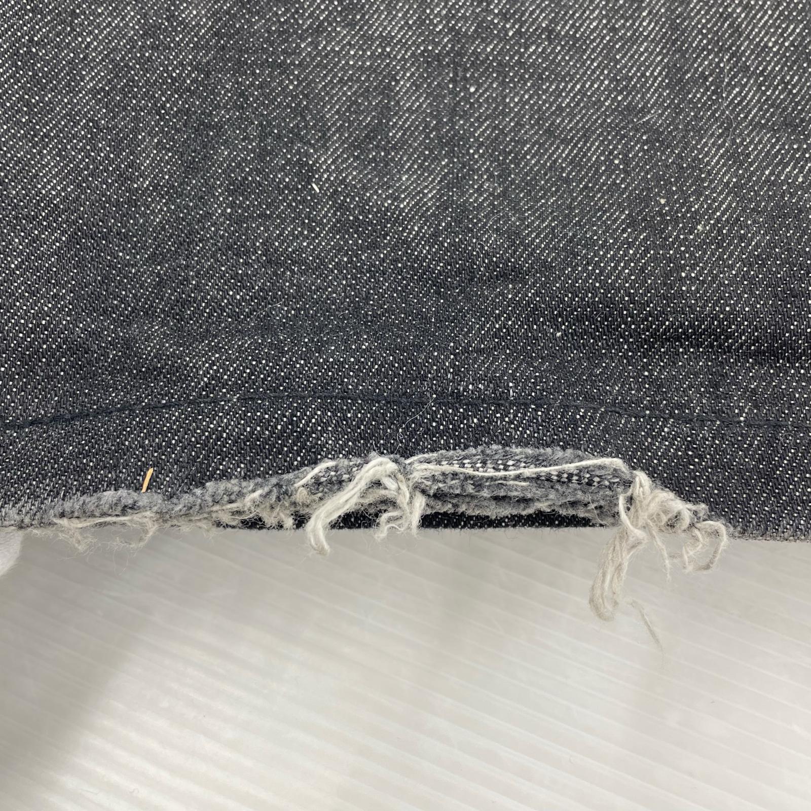 デニムパンツ NO/FAITH STUDIOS RAW DENIM JAPANESE W35 M ブラック