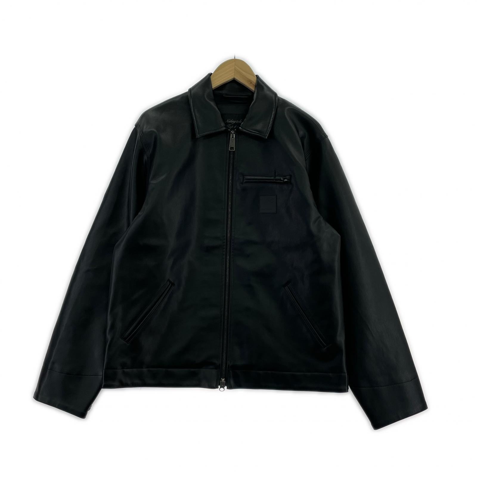 レザージャケット WIP Detroit Leather Jacket 黒 (S) S ブラック