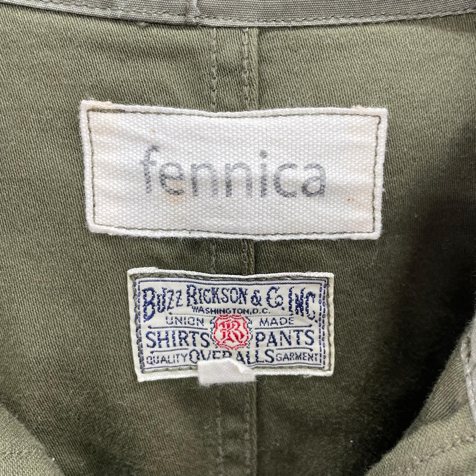 ミリタリージャケット ×fennica フィッシュテールパーカ モッズコート M48 緑 (L) L