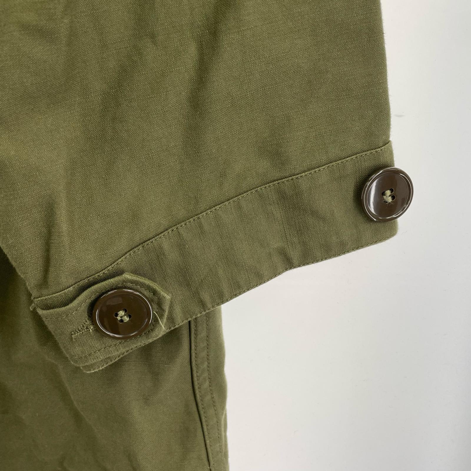 ミリタリージャケット ×fennica フィッシュテールパーカ モッズコート M48 緑 (L) L