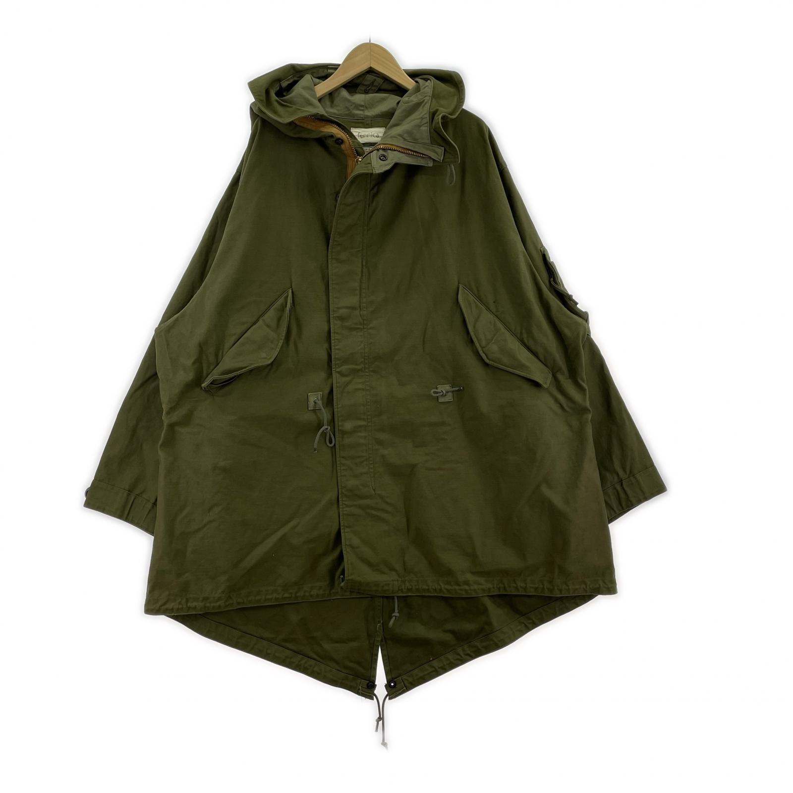 ミリタリージャケット ×fennica フィッシュテールパーカ モッズコート M48 緑 (L) L