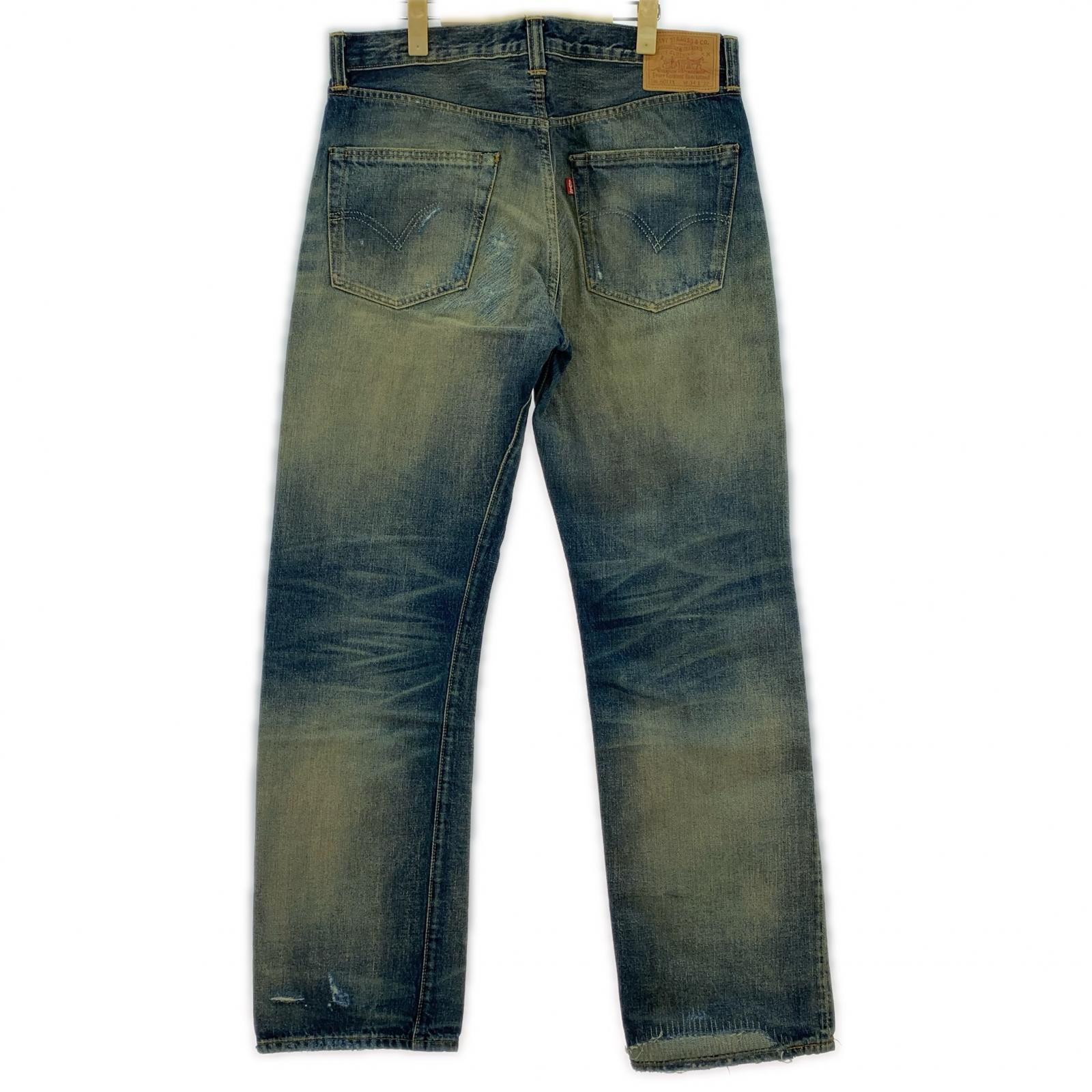 デニムパンツ LVC 501XX 1947年モデル リペア加工 インディゴ (34) 34 ブルー