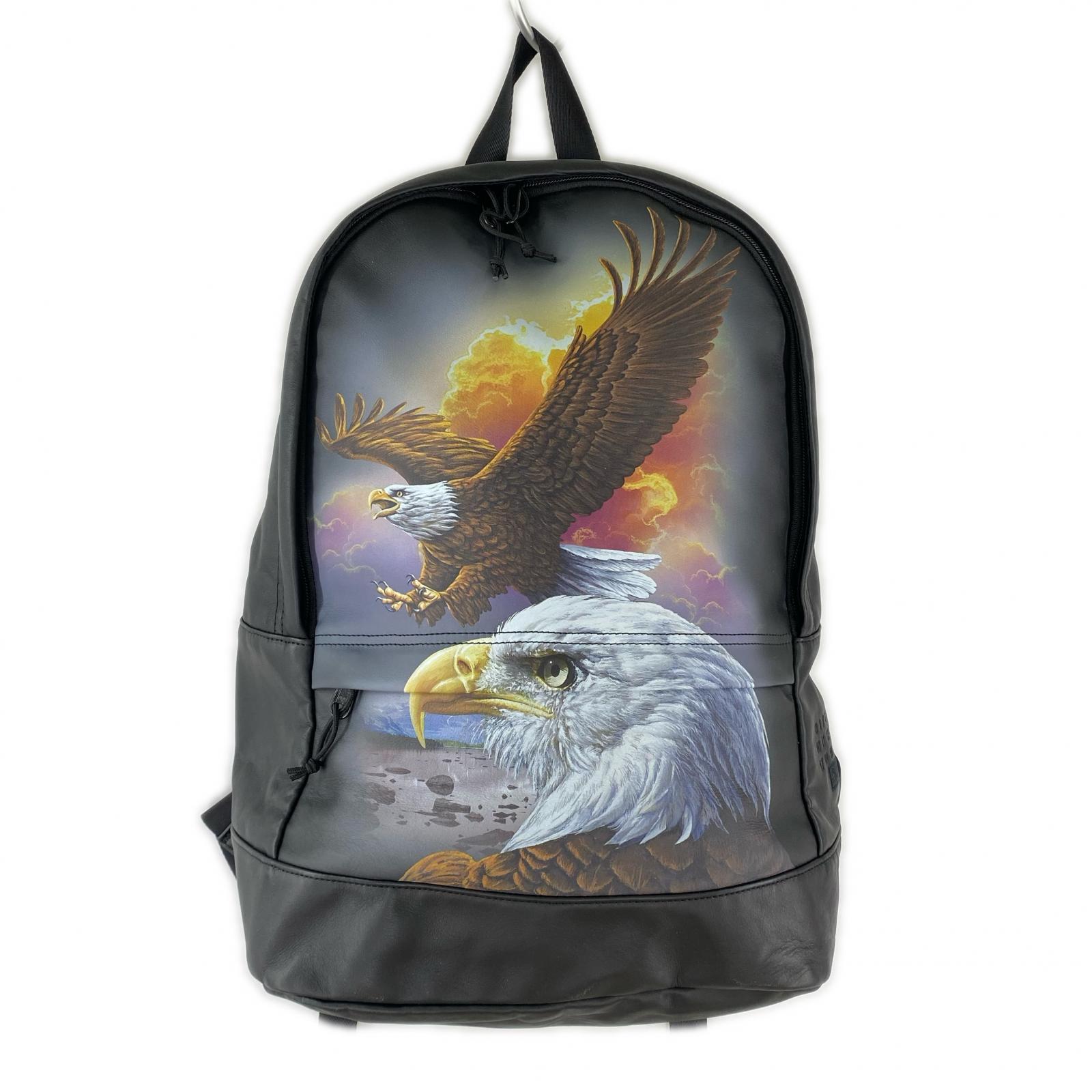 リュック・デイパック ×MM6 Eagle Leather Backpack ブラック ブラック