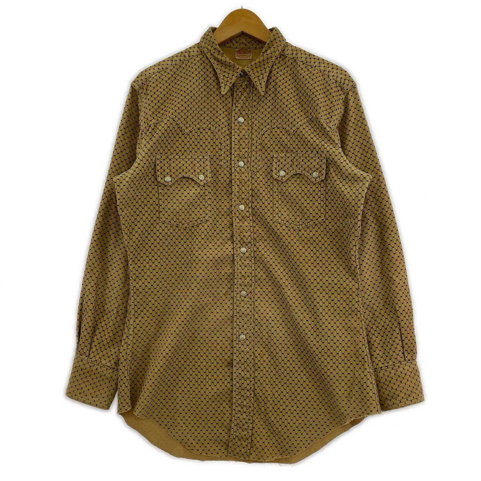 長袖シャツ 40s Mc Clure's コーデュロイウエスタンシャツ（-） ブラウン